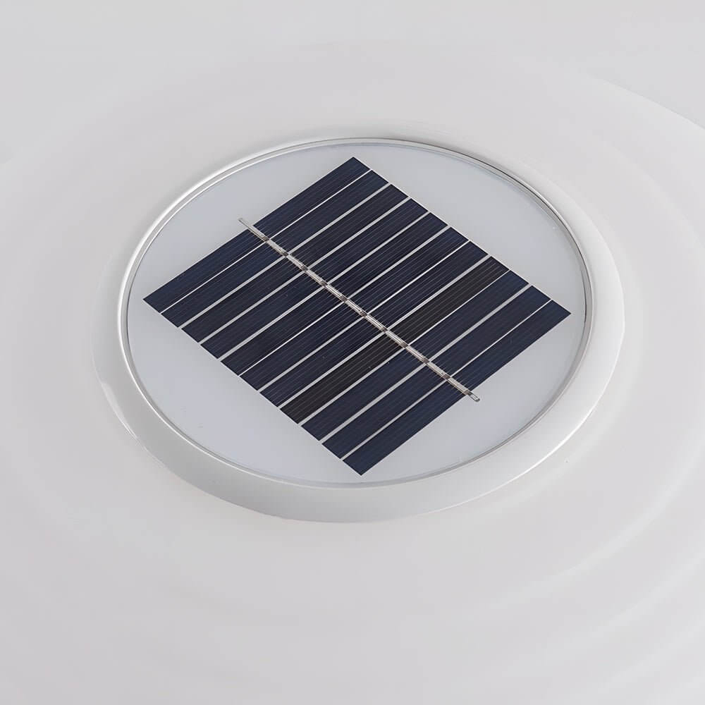 Elegant Solar Powered Post Light LED Spiral Design Lamp with 3 Color Temperatures and IP65 Waterproof