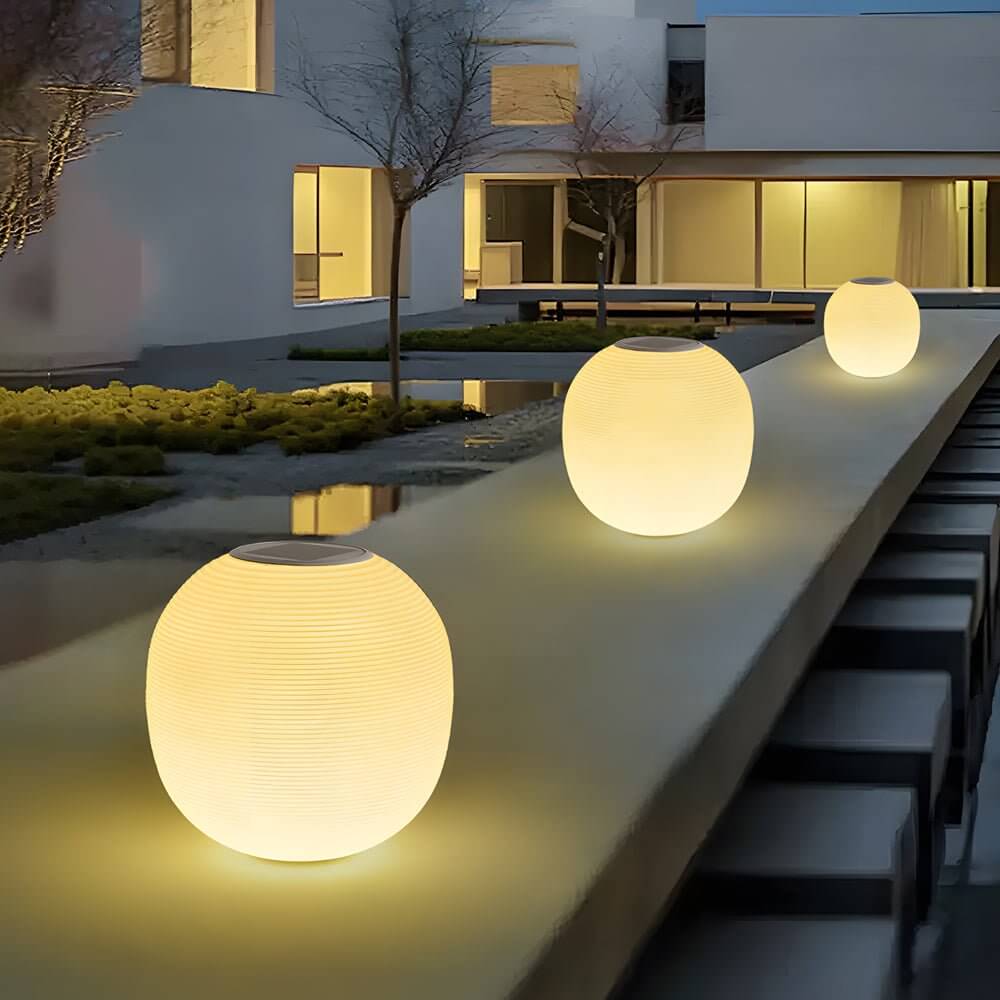 Elegant Solar Powered Post Light LED Spiral Design Lamp with 3 Color Temperatures and IP65 Waterproof