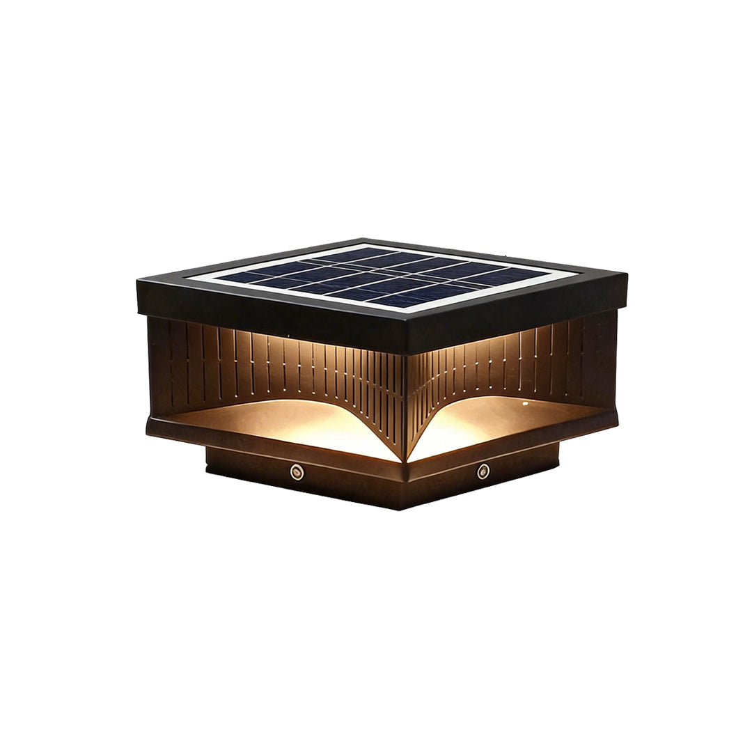 Upgrade walls and pathways with square outdoor pillar lights stripe decorative LED light, perfect for contemporary outdoor lighting.