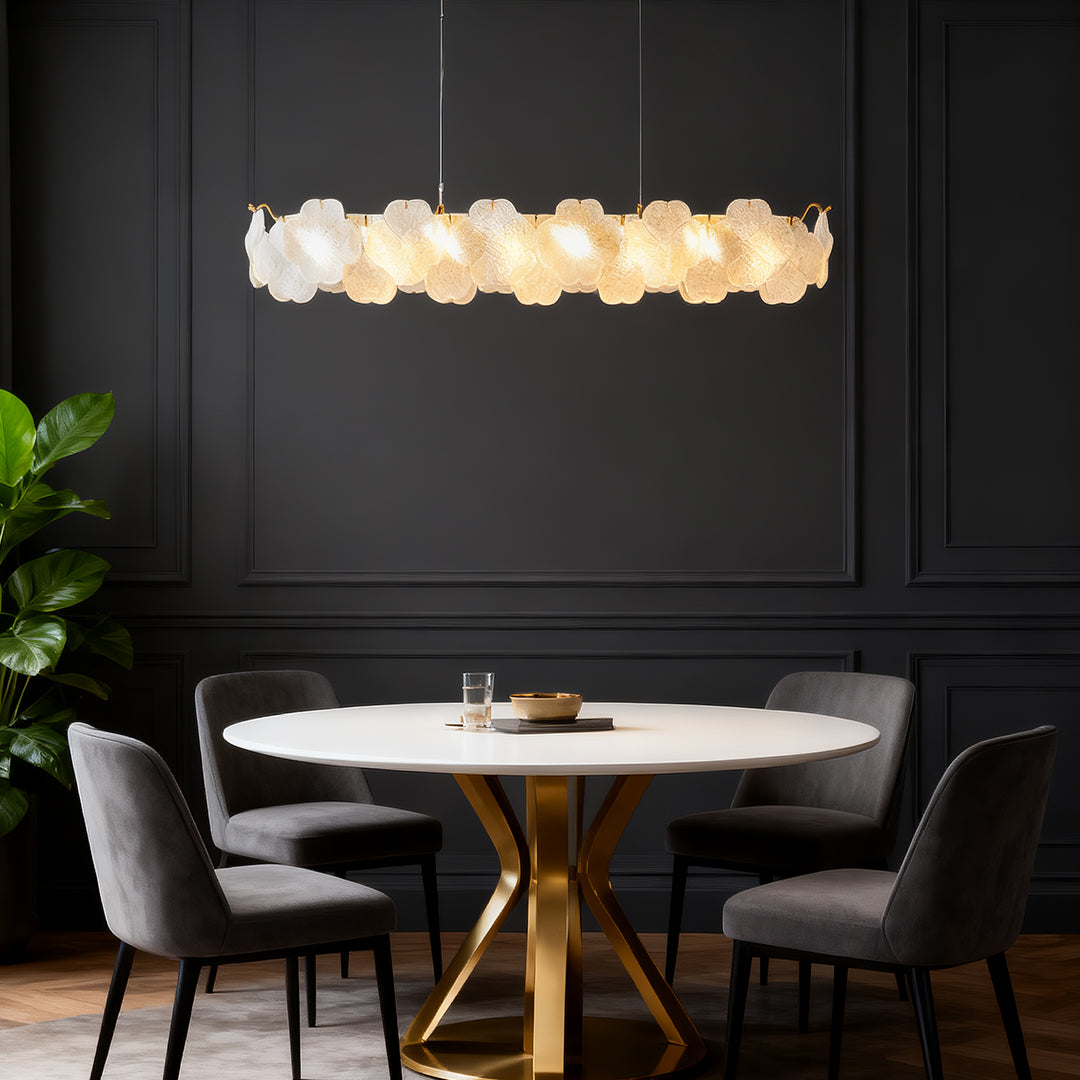 Add elegance to your home with artistic glass chandeliers and French flower ceiling lights, offering a unique blend of style and sophisticated lighting.