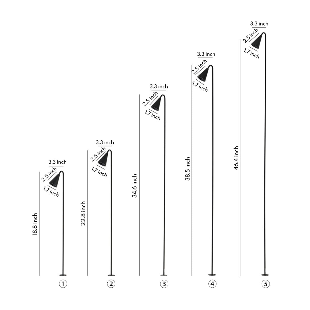 Brighten your yard with these waterproof outdoor metal landscape lights, designed with LED technology to illuminate pathways, lawns, and garden areas with style.