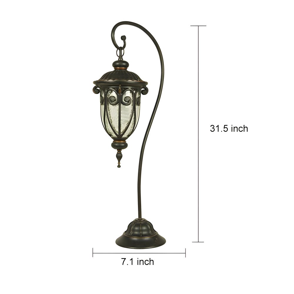 European Style Arched Floor Hanging Arm Lantern