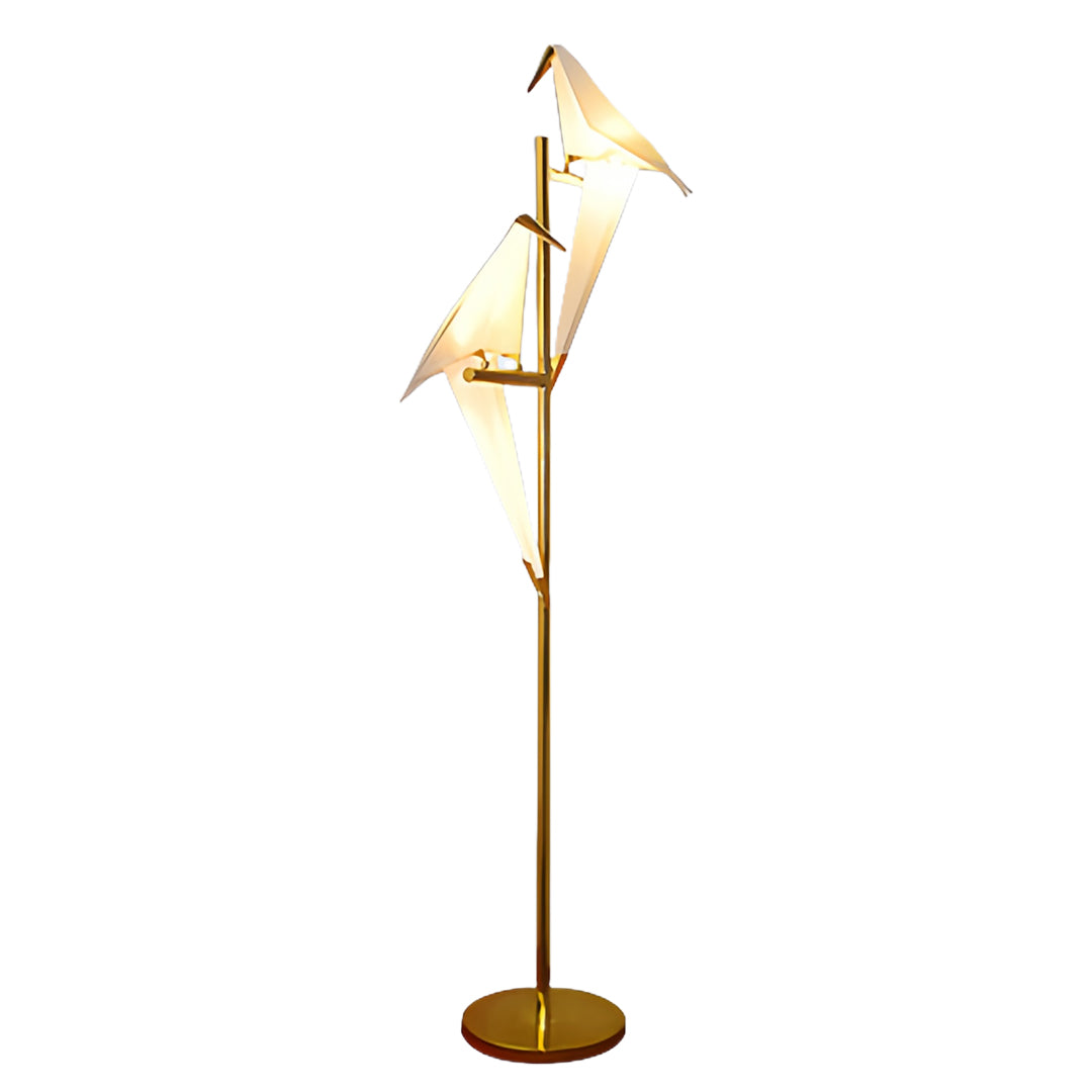 Elegant bird wall light with extended crane neck design perfect for accent lighting