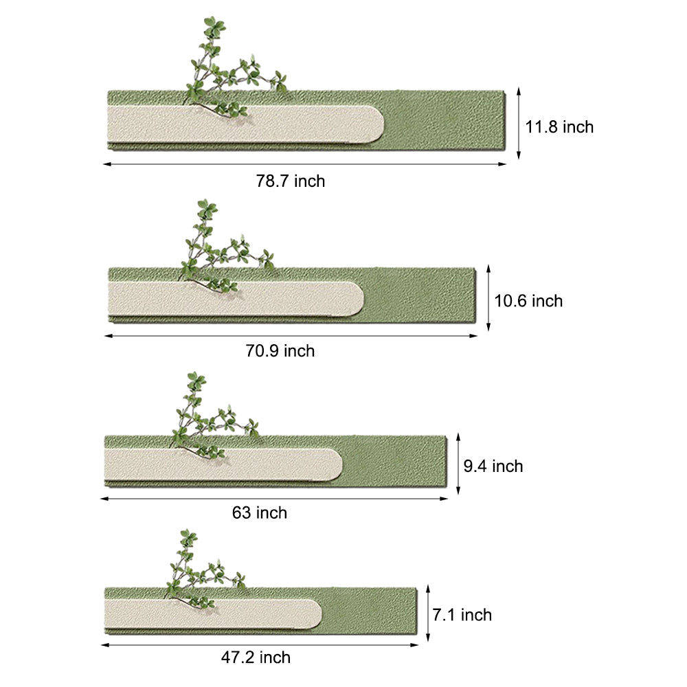 Line drawing of faux sandstone wall light dimensions, providing installation specifications.