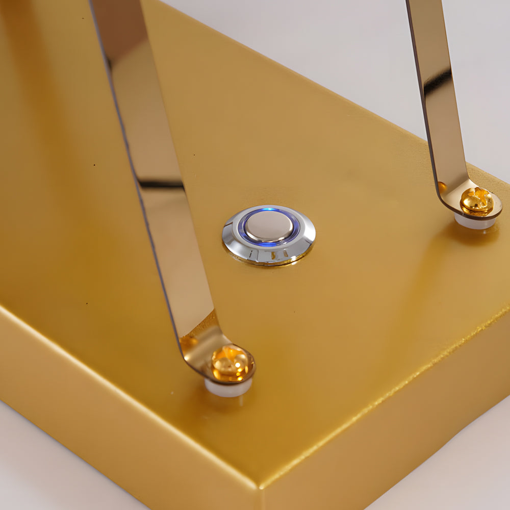Ferris wheel lights with a close-up of the base and adjustment knob.