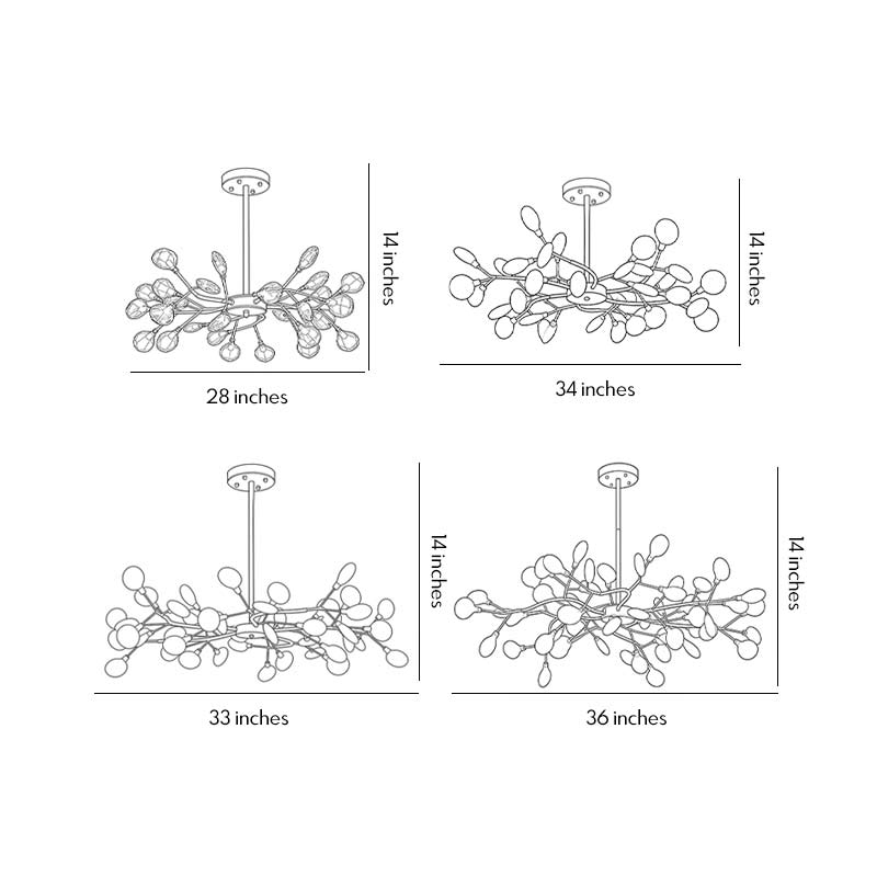 Close-up detail of firefly pendant light bulb and glass connection.