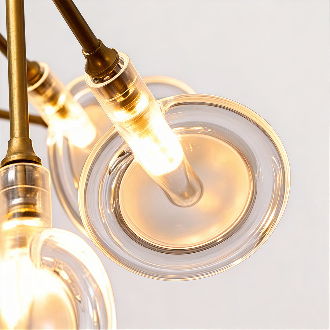 Firefly pendant light in modern apartment living room.