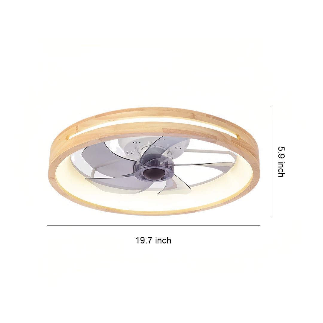 Five blade ceiling fan with light dimensions diagram