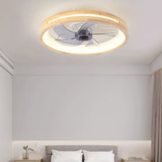 Five blade ceiling fan with light, suitable for master bedroom.