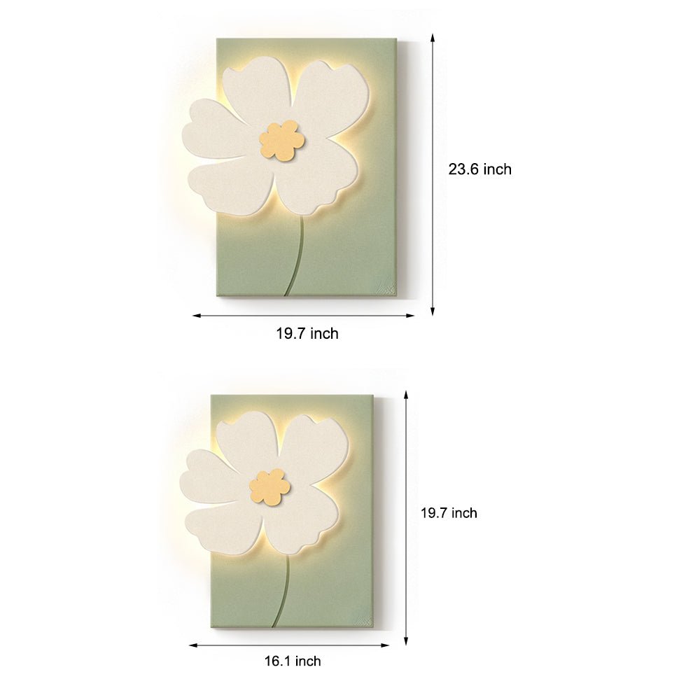 Flowers Three - Dimensional Sandstone Painting USB Remote Decorative Painting