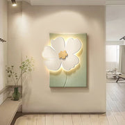 Flowers Three - Dimensional Sandstone Painting USB Remote Decorative Painting