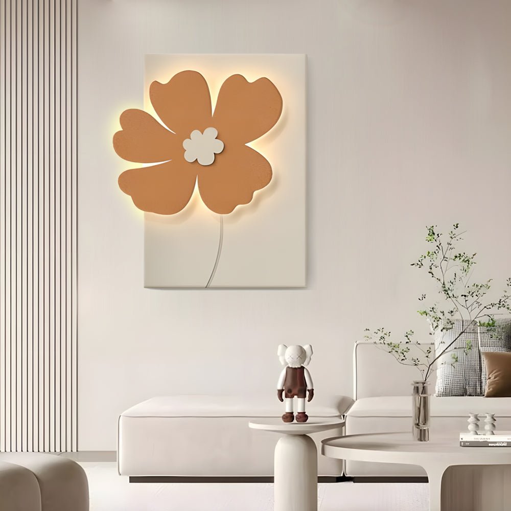 Flowers Three - Dimensional Sandstone Painting USB Remote Decorative Painting
