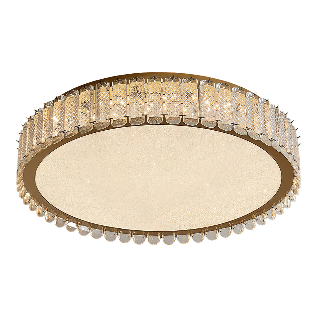 Create a chic atmosphere with flush mount modern lighting, adorned with a crystal ball fringe for radiant, ambient illumination in your home.