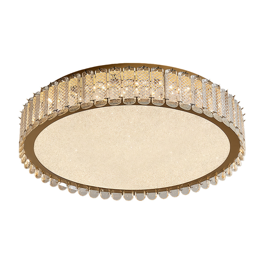 Upgrade your decor with flush mount modern lighting, designed with a crystal ball fringe for a luxurious and sophisticated lighting effect.