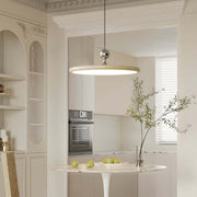 The Flying Saucer Pendant Light features a French acrylic UFO disc design that adds modern elegance and soft ambient lighting to living rooms, dining areas, and contemporary interiors.