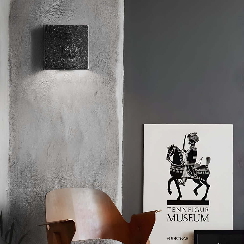 Frosted Cement Eclipse LED Wall Light