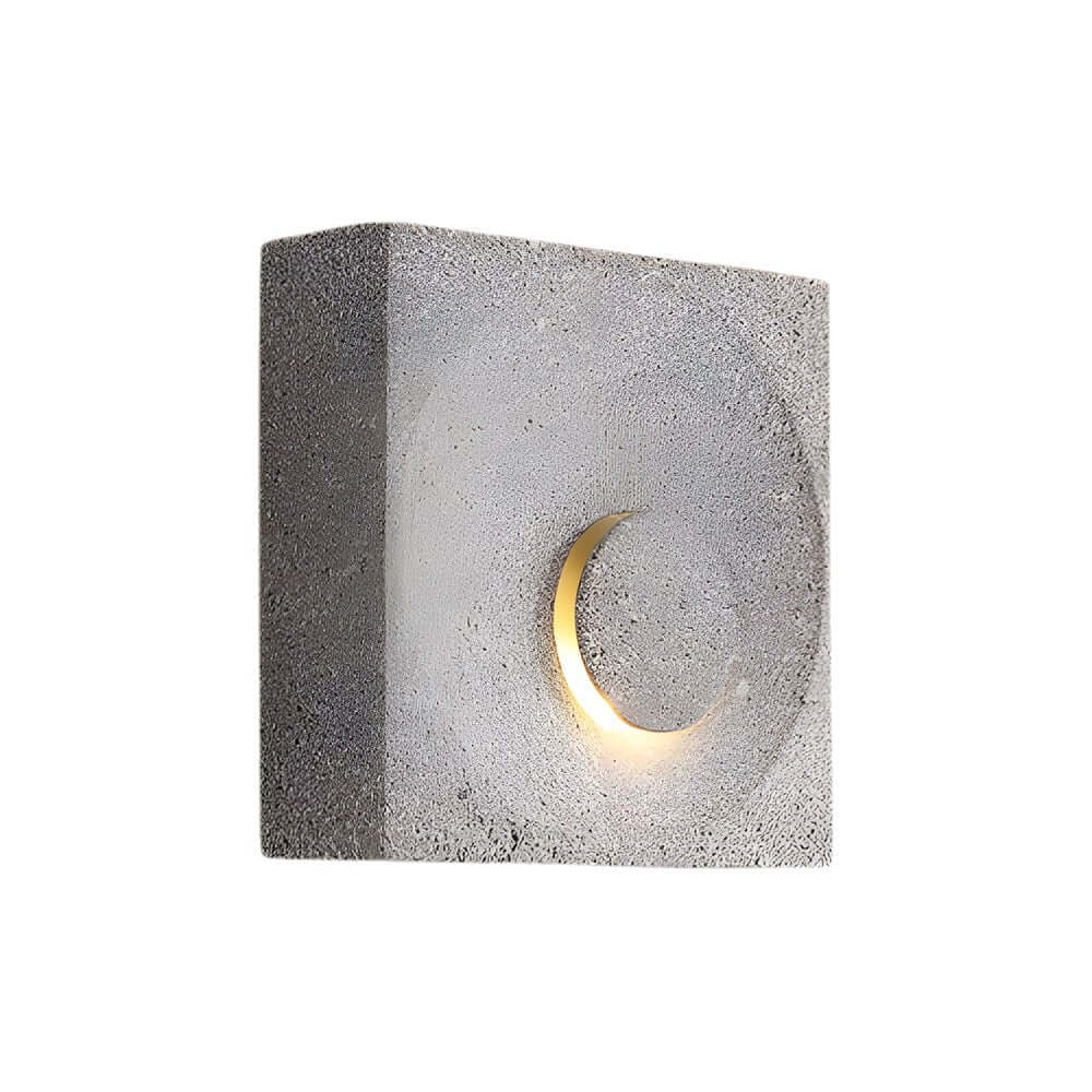 Frosted Cement Eclipse LED Wall Light