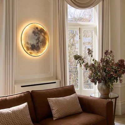 Full Moon Lamp Wall Modern Round LED Artistic Lamp