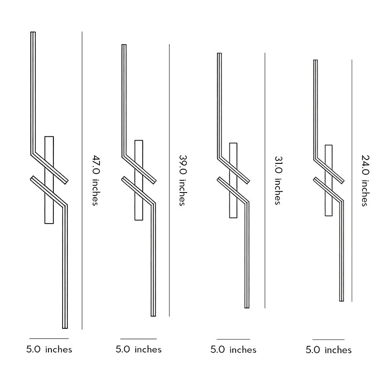 Geometric wall sconce with a gold finish, providing elegant lighting in a modern interior.