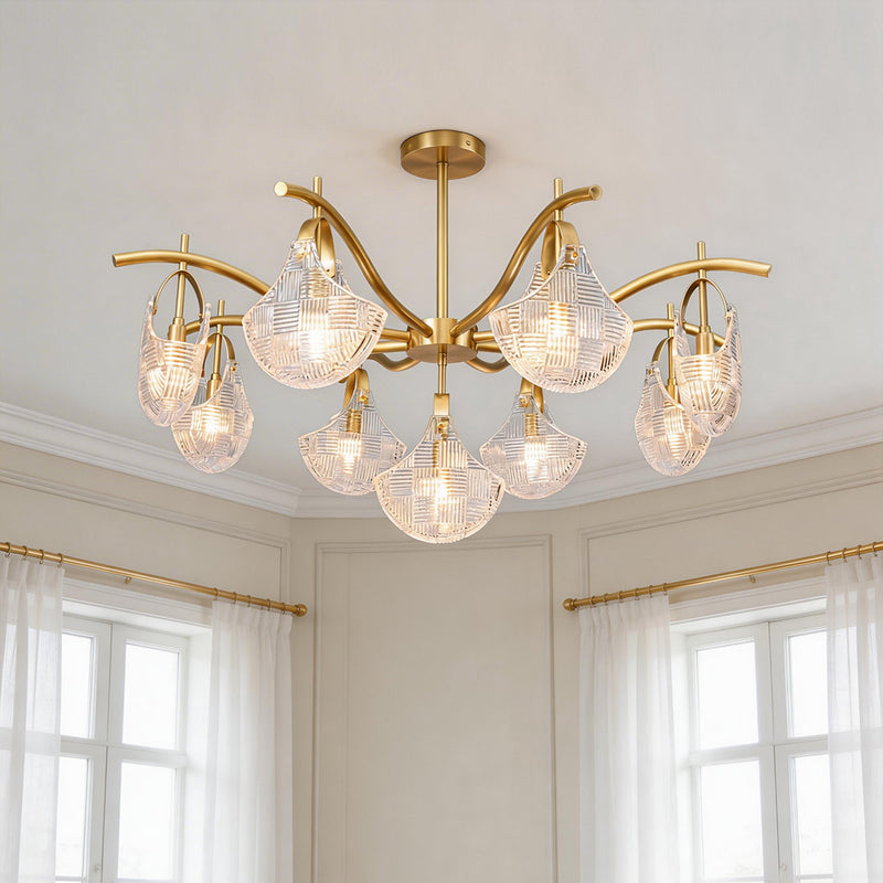 Shell Chandelier Light Modern Luxury Creative Ceiling Light