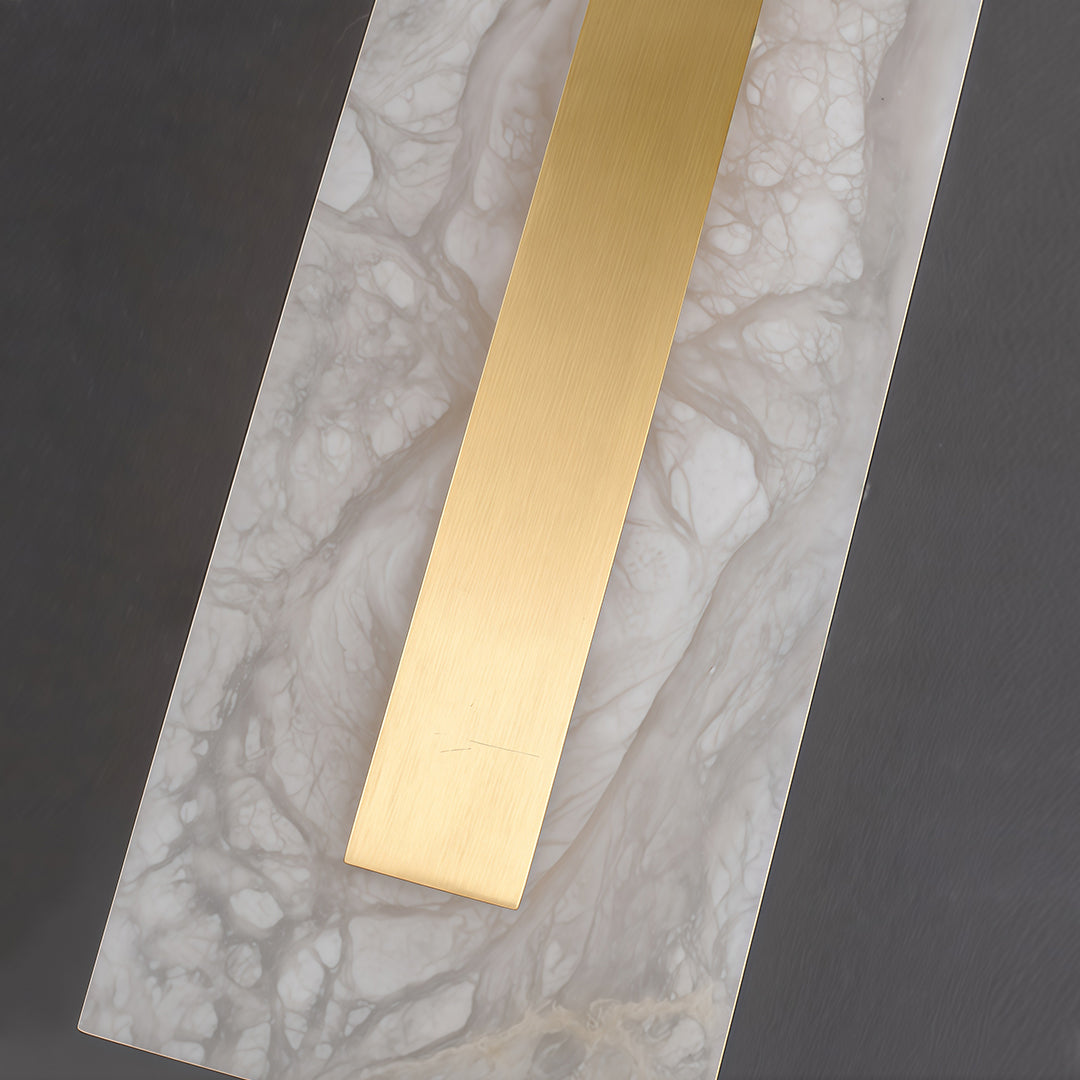 Gold wall light modern luxury brass cloud stone light offers durable brass structure and gentle lighting for cozy atmosphere.