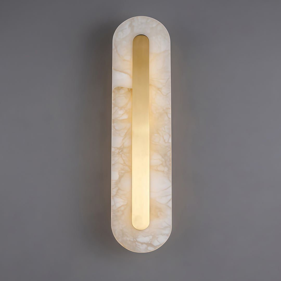 Gold wall light modern luxury brass cloud stone light features elegant materials and warm ambient illumination for refined interiors.