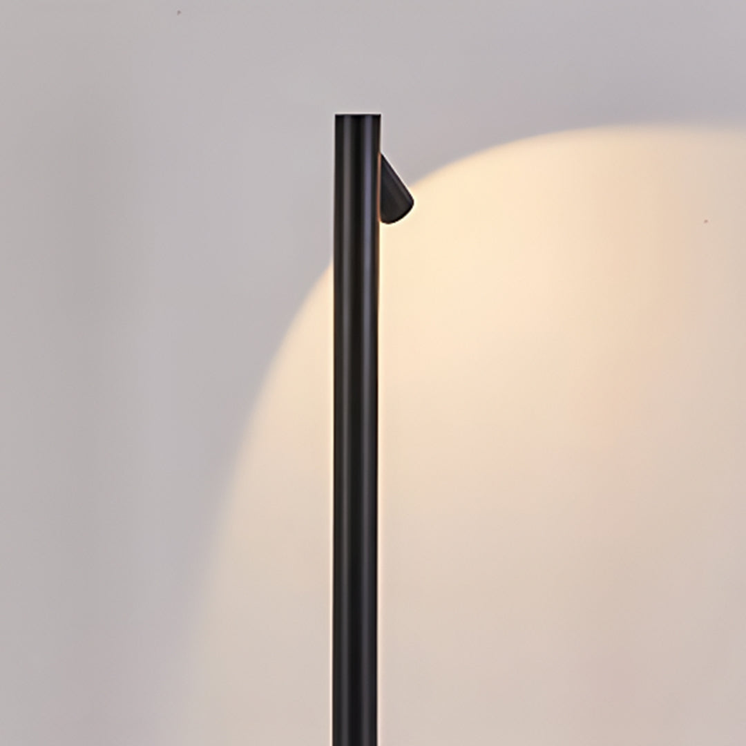 LED path light producing golden ambient lighting perfect for creating cozy outdoor atmosphere