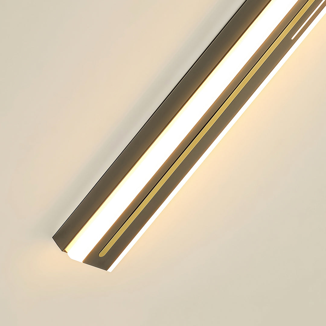 Outdoor wall mount lighting in modern hallway with sophisticated minimalist aesthetic design