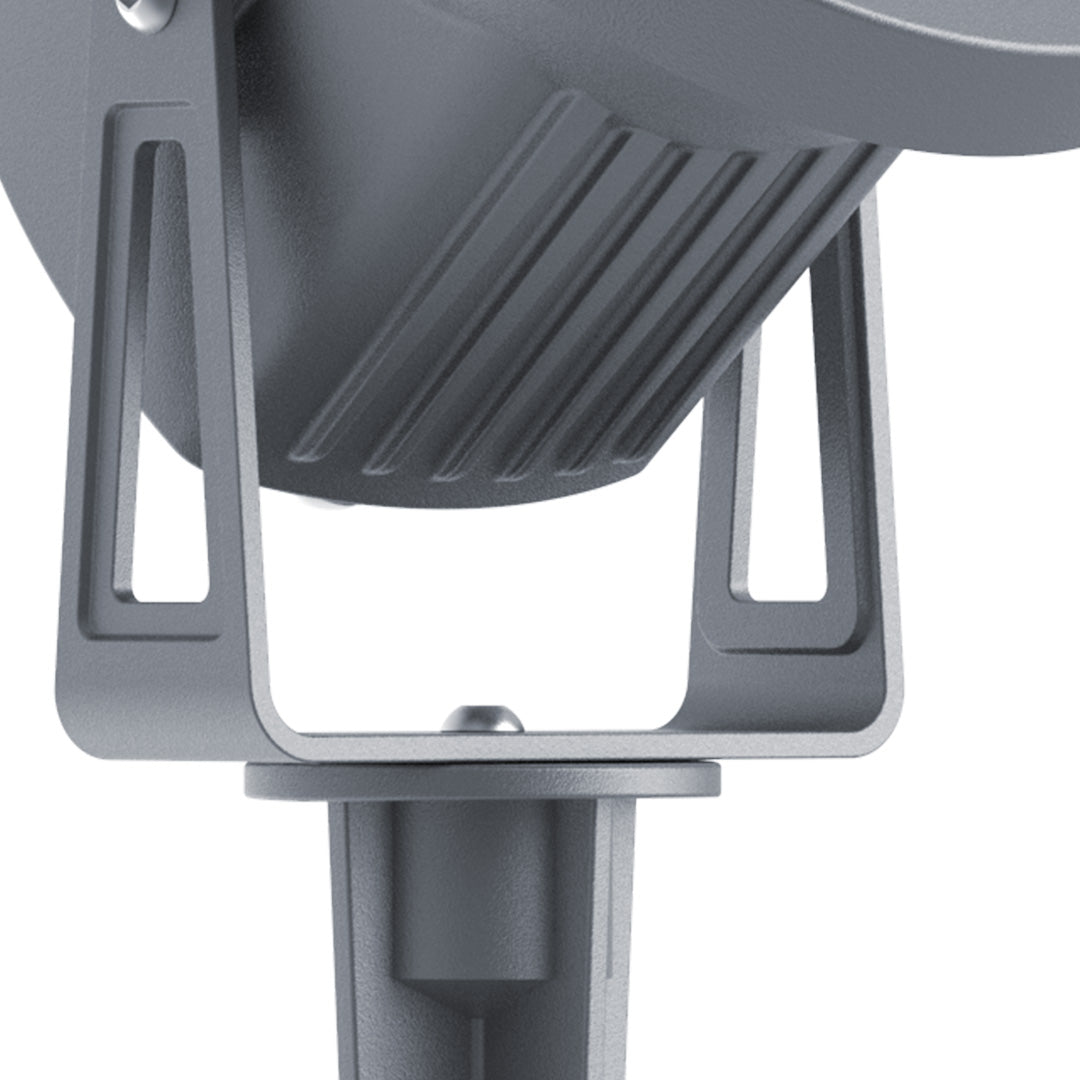 Heavy-duty spotlight mounting system with adjustable bracket for professional installation applications