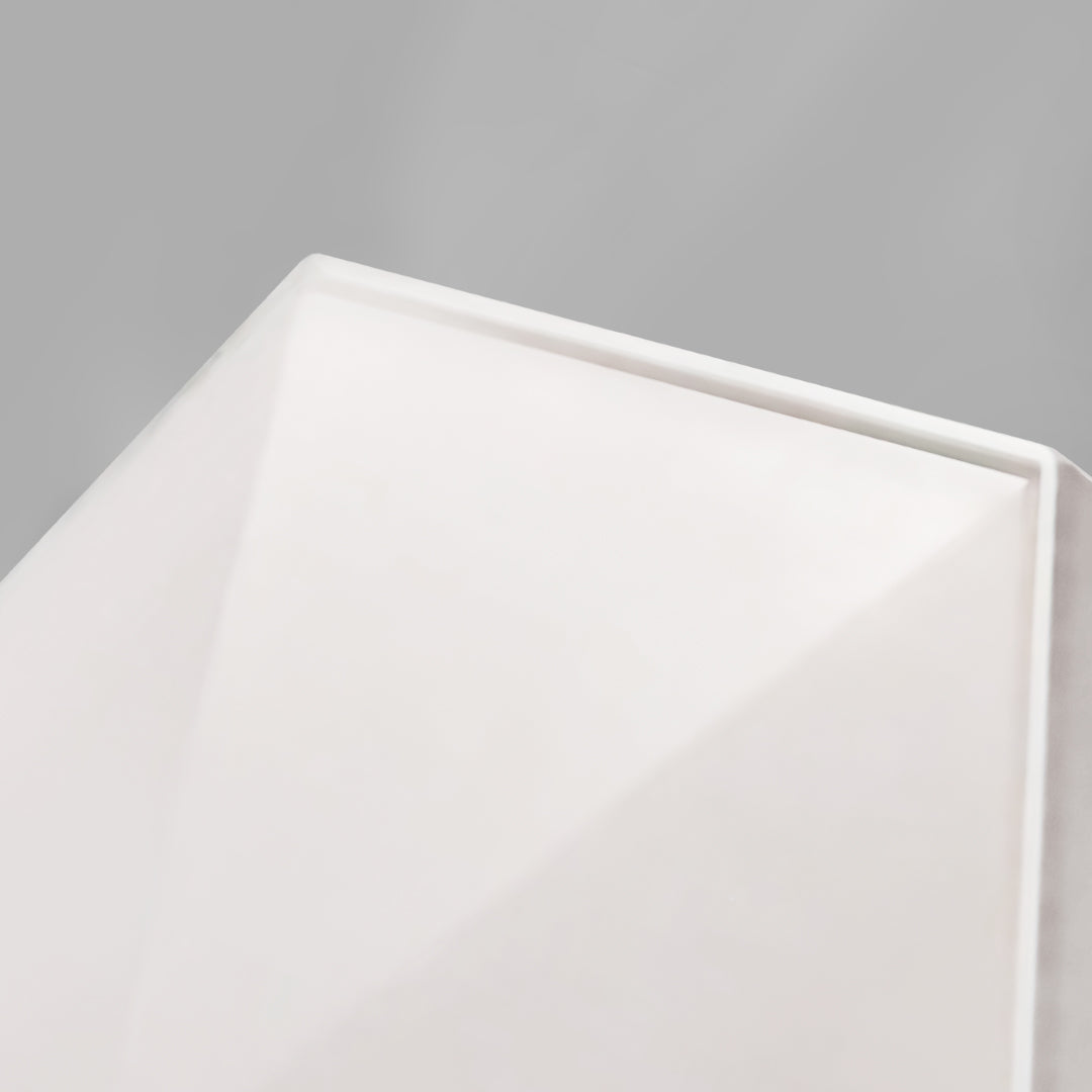 Hexagon LED wall lights detail showing frosted surface panel for smooth and even light diffusion.