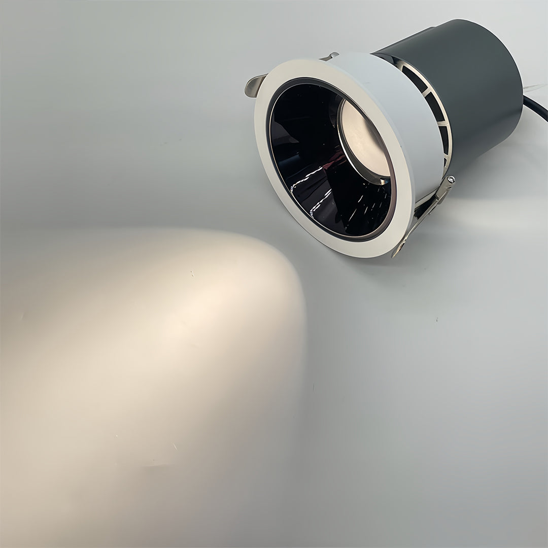 High-performance LED indoor ceiling spotlights fixture with glass shade chandelier aesthetic and advanced thermal management system.