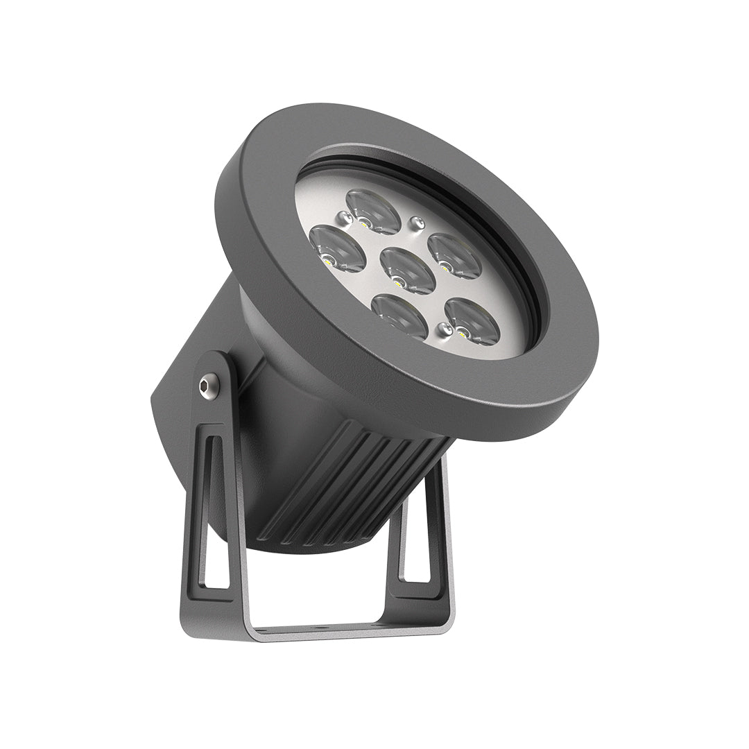 High-performance spotlight with precision optics and weatherproof housing for outdoor landscape lighting