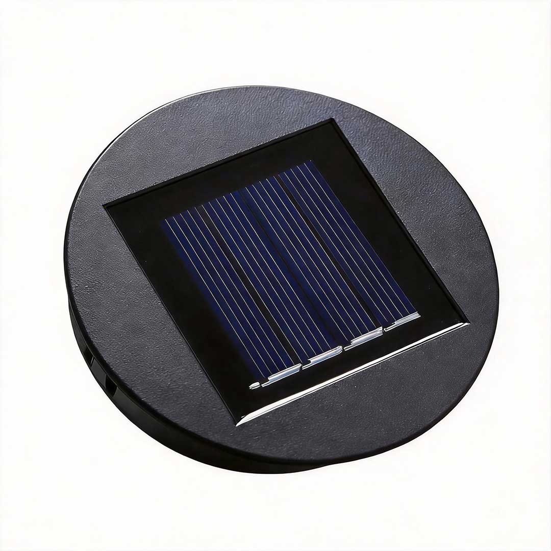 Hollow outdoor solar lights dimensions, providing size and installation specifications.