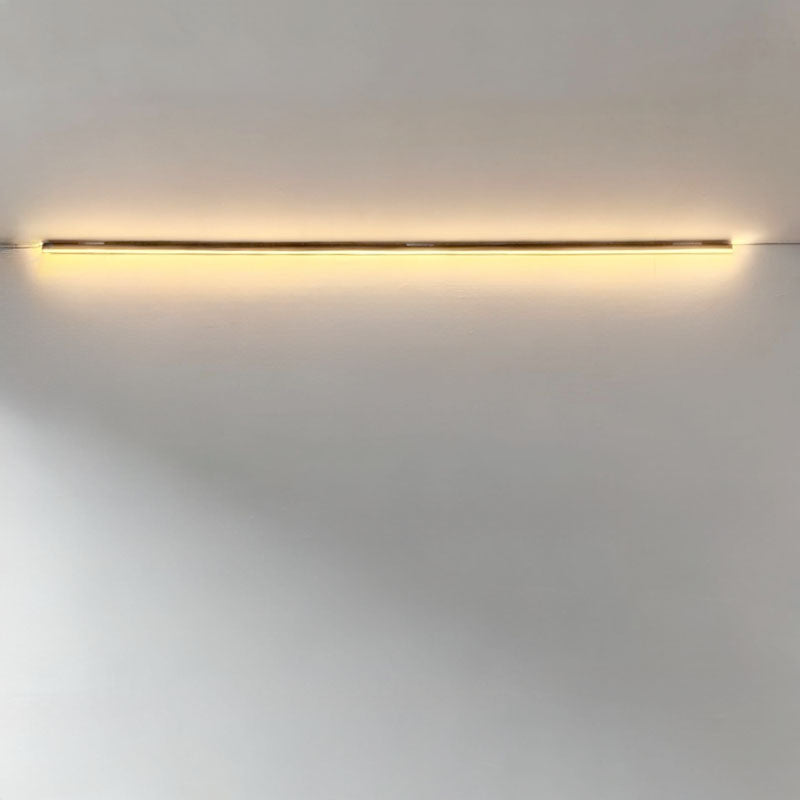 Horizontal wall mounted linear led strip lights waterproof for ambient lighting.
