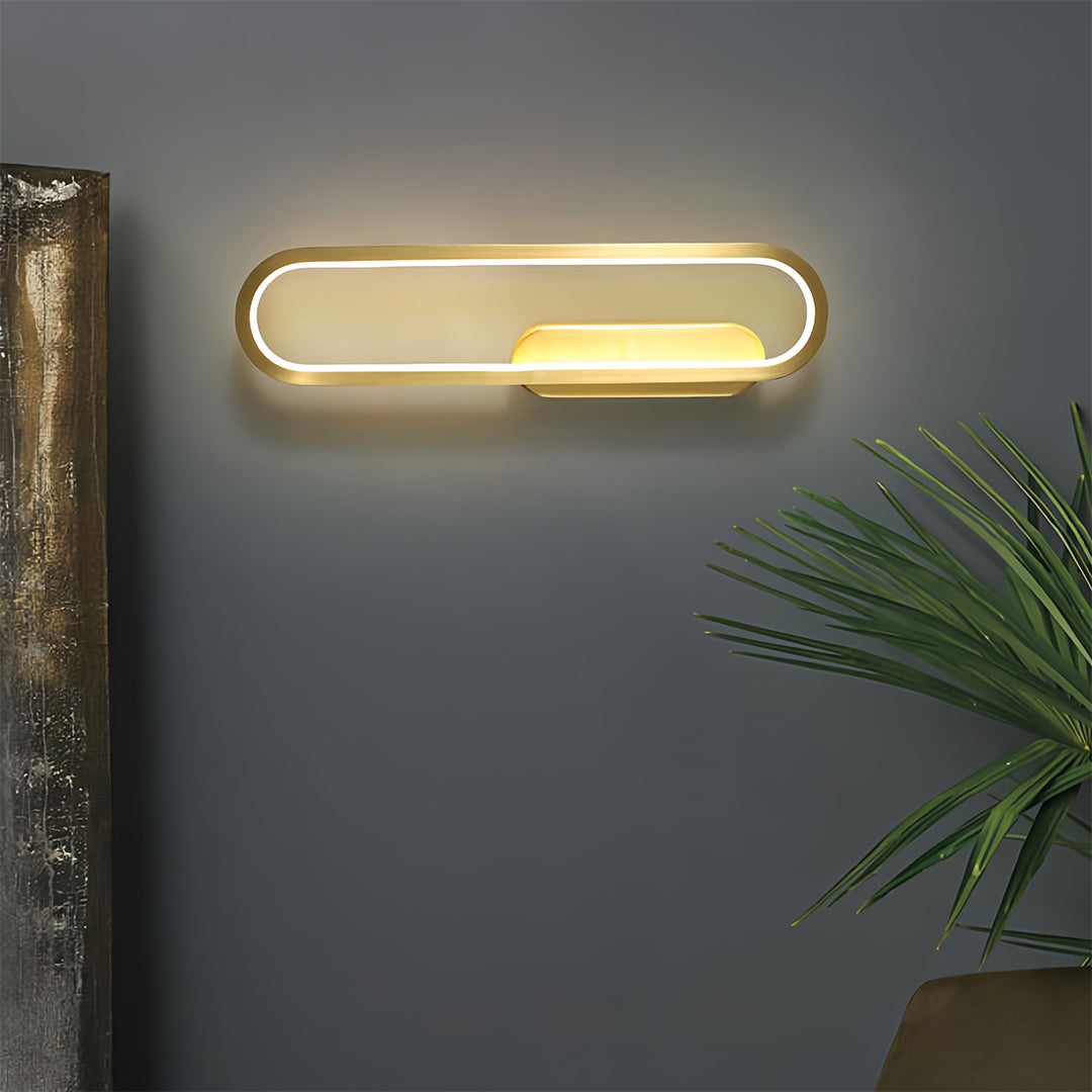 Horizontal wall pack LED light featuring sleek design for modern residential lighting solutions