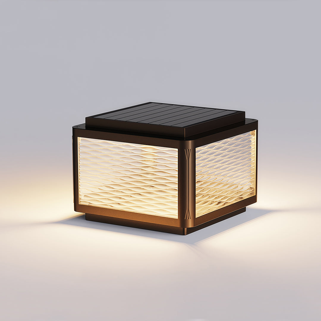 Outdoor pillar top lights with a minimalist post light offer sleek, waterproof design perfect for creating an inviting, contemporary outdoor ambiance.