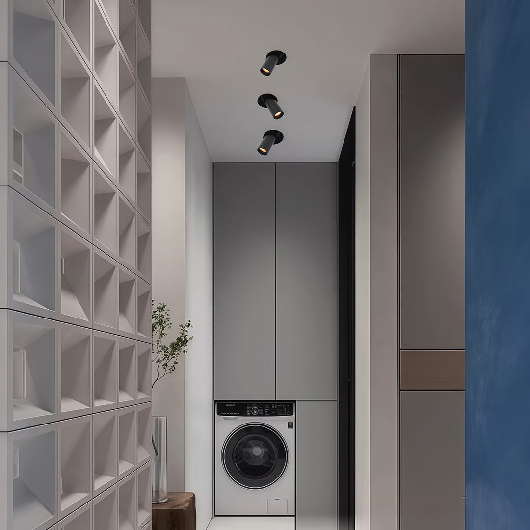 Designed for modern interiors, this long-tube recessed indoor led spotlight delivers focused, anti-glare illumination with a clean, minimalist look.