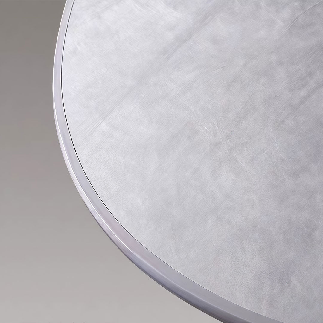 Close-up of oversized chandeliers indoor spotlight lamp showing textured fabric diffuser and soft glow.