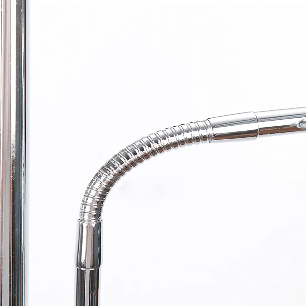 Industrial Multi - Angle Task Lighting Chrome Floor Lamp