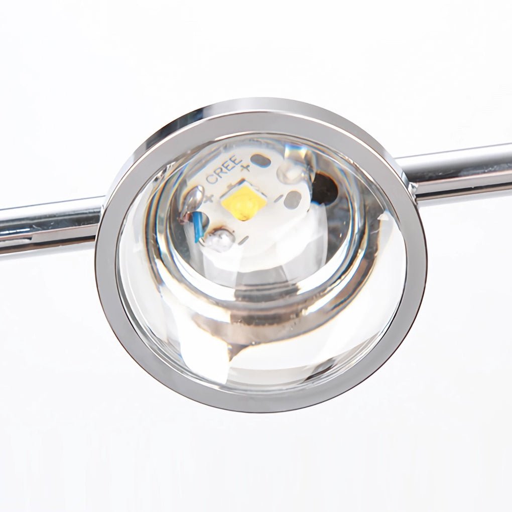 Industrial Multi - Angle Task Lighting Chrome Floor Lamp