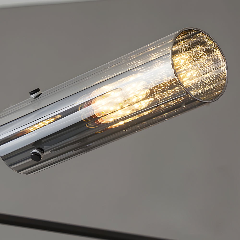 Industrial Sputnik Chandelier - Copper Linear Pendant Lights (6/8 - Light)