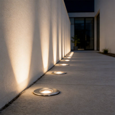 6 PCS Inground Well Light Anti-Glare Recessed Step Light