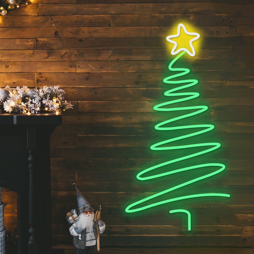 Ins LED Light Strip Luminous Line Christmas Tree Neon Signs Lights