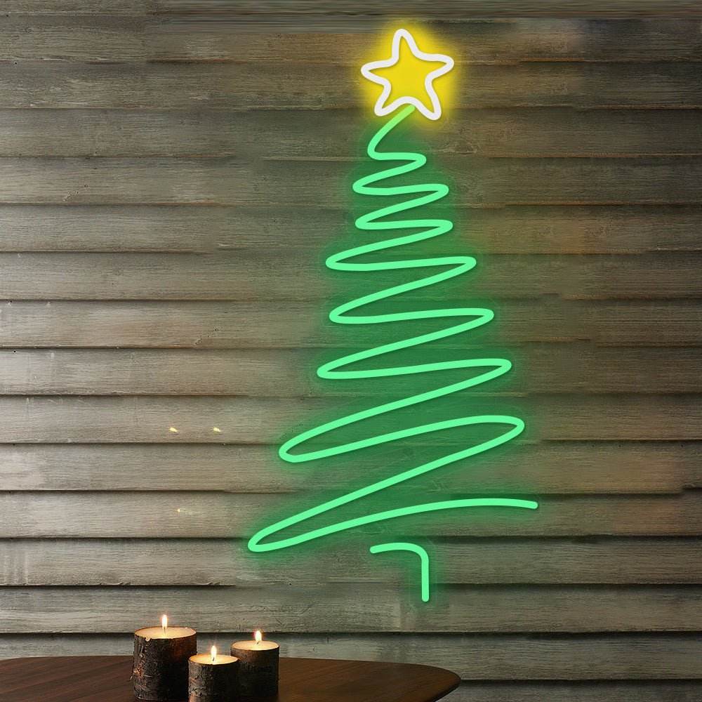 Ins LED Light Strip Luminous Line Christmas Tree Neon Signs Lights