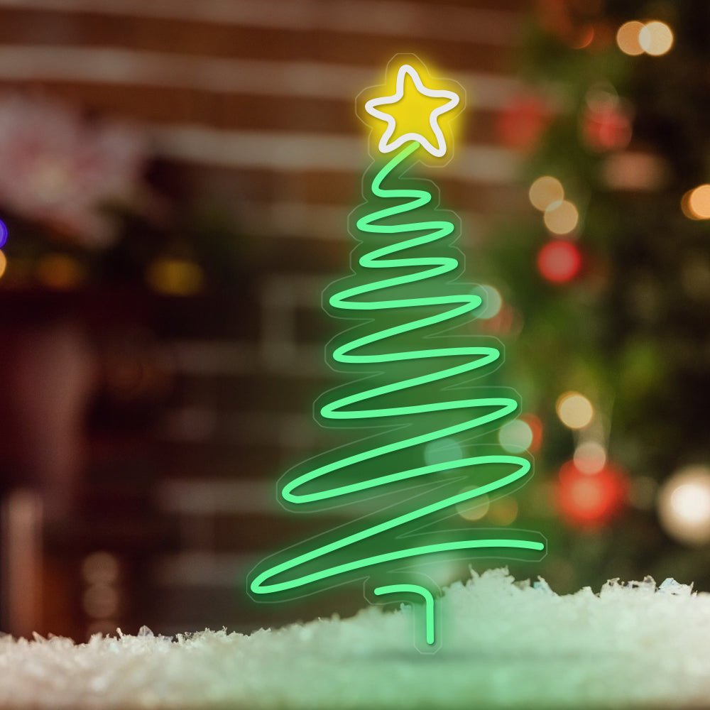 Ins LED Light Strip Luminous Line Christmas Tree Neon Signs Lights