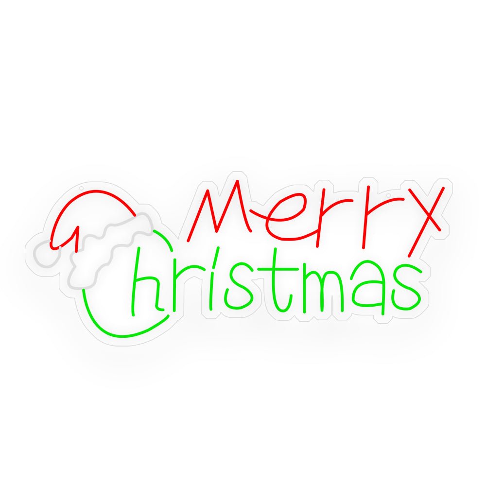 Ins Luminous Merry Christmas Letters Acrylic LED Neon Sign Lights