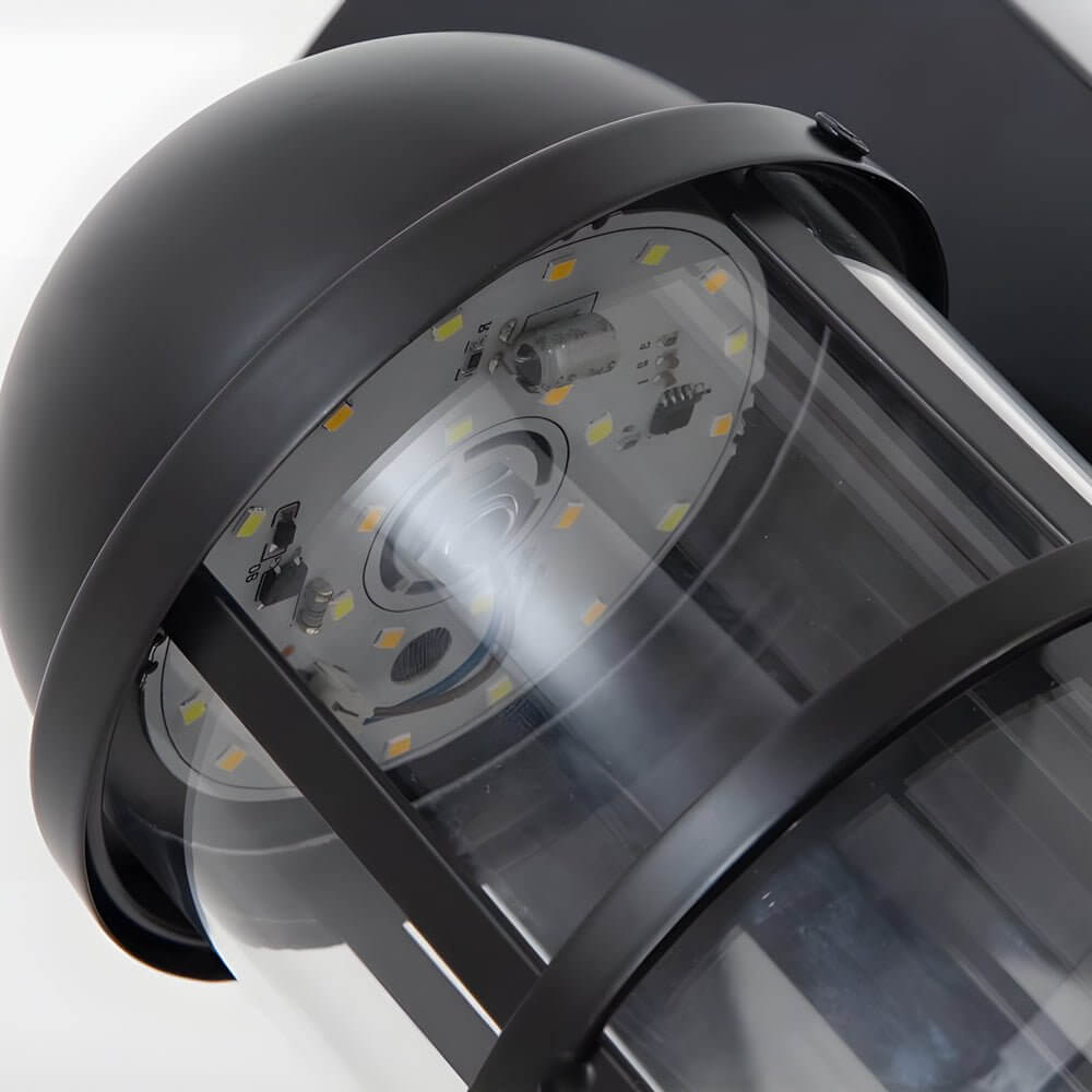 Inspired by Telephone Booth Retro Iron and Glass LED Sconce Light