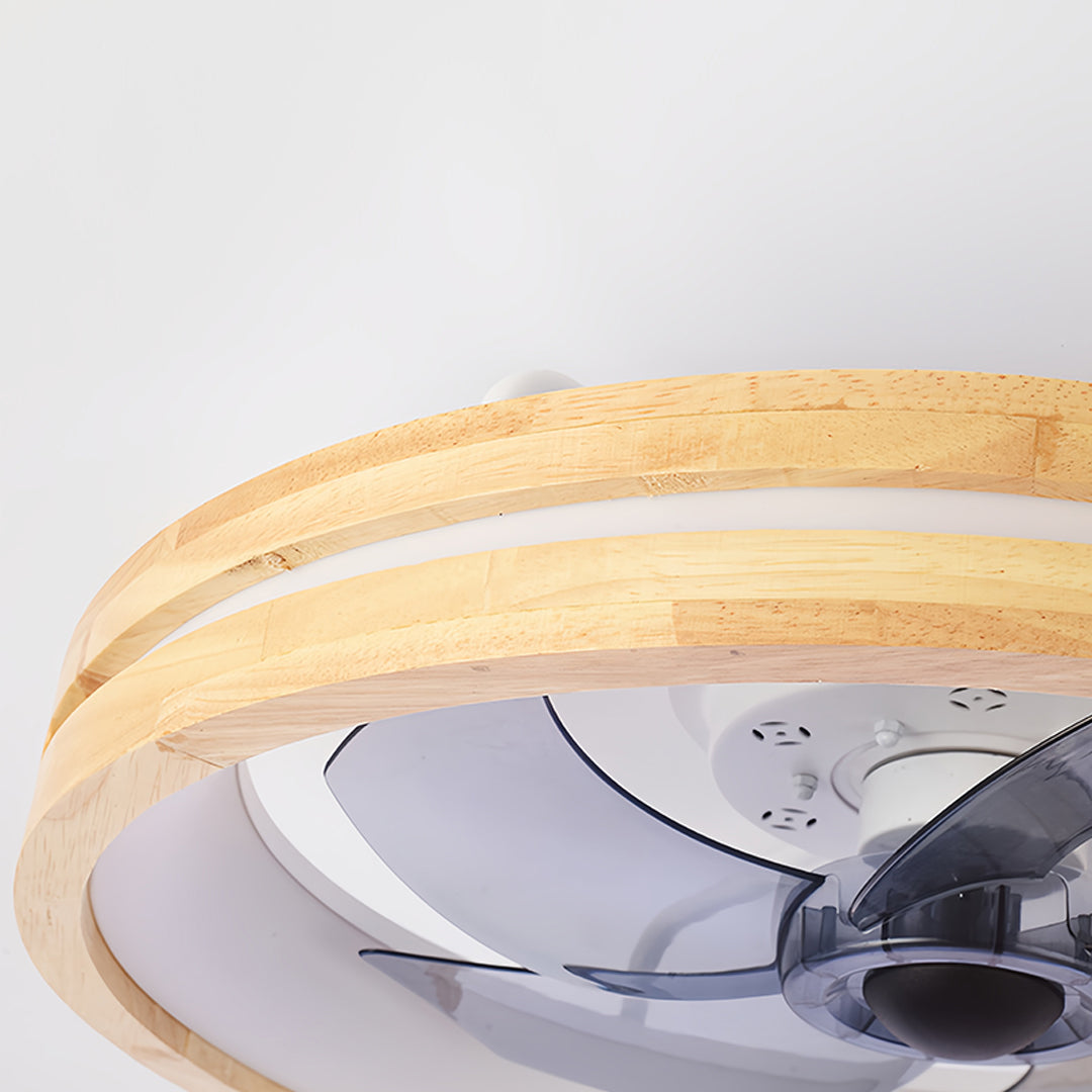 Five blade ceiling fan with light integrated lighting showcasing modern design and functionality