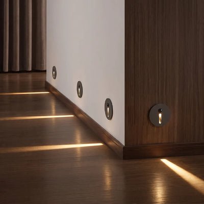 Interior Stair Step Lights Round Infrared Flush Mount LED Light