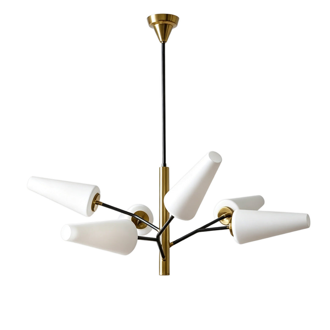 Italian glass chandelier showcasing elegant craftsmanship and luxurious illumination for interior spaces